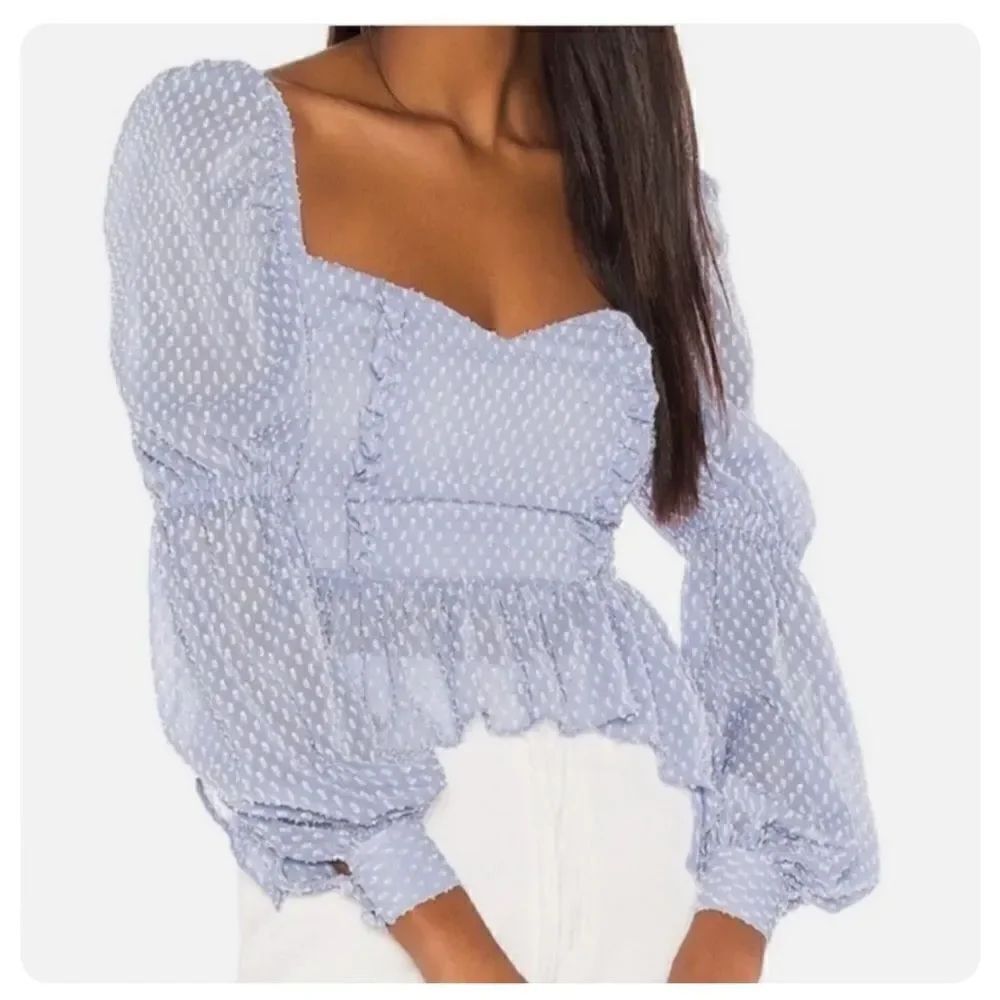 Song of style light blue Blouse size medium